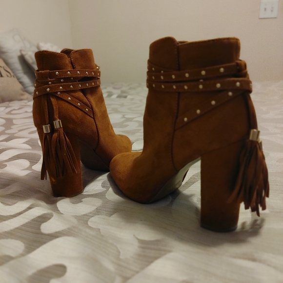 Tan Booties - Picture 1 of 3
